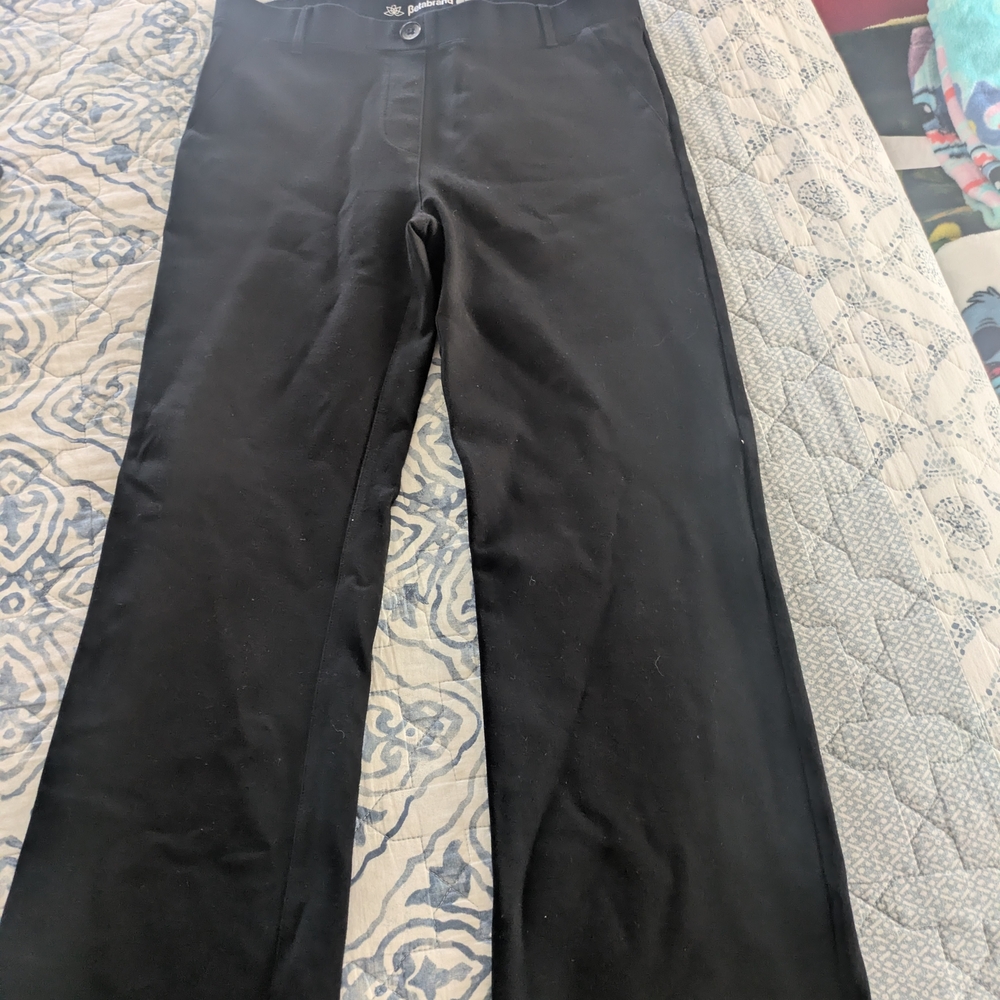 Betabrand Women's Black Boot Cut Pants
